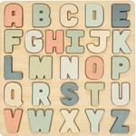 Wooden Alphabet Puzzle, Colorful ABC Letters, Interactive Learning