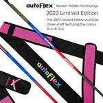 Auto Flex/オートフレックス<br>2022 リミテッド エディション ドライバー用シャフト 45インチ 飛距離アップ ブルー＆レッド ／カスタム パーツ リシャフト 飛距離アップ<br>【送料無料】